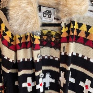 Very warm 3/4 length sweater.